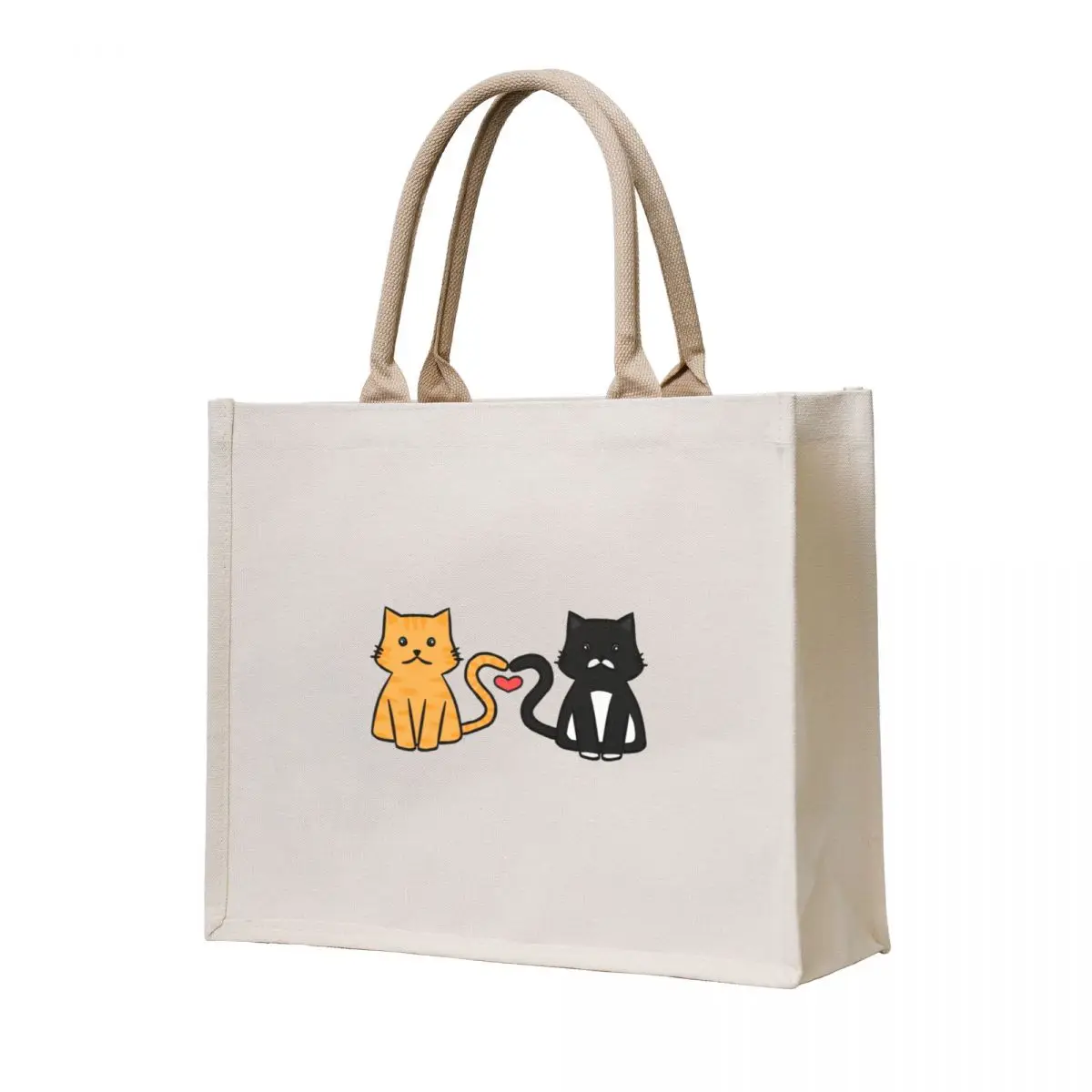 

Gin The Ginger Cat and Rexy The Tuxedo Cat - A CATastrophic Love Story Tote Bag women bag Handbags women Women's shopper bag