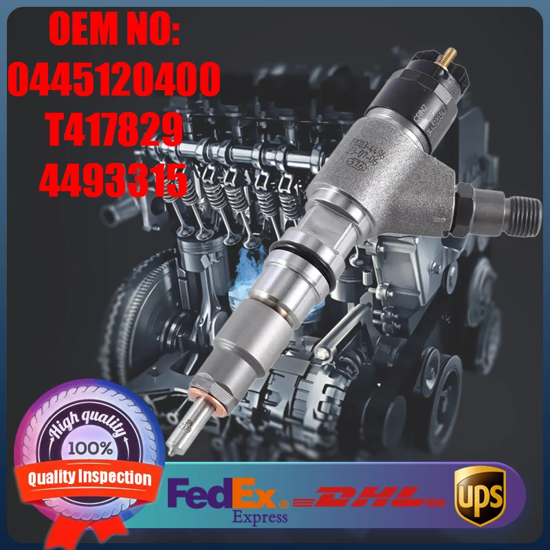 

New Common Rail Fuel Injector 0445120400 T417829 4493315 Suitable for Perkins and Caterpillar CAT C4.4 C7.1 Engine 320D