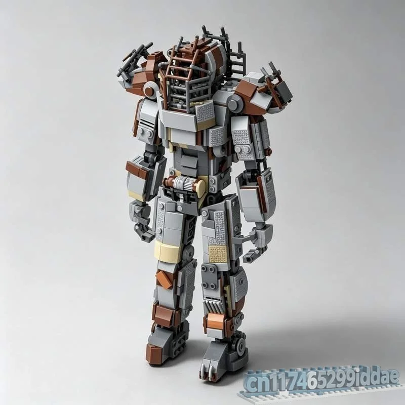 1095PCS Post Apocalyptic Power Armor Suit Robot Model Custom Puzzle DIY Creative Assembly Educational Building Blocks Toy Gifts