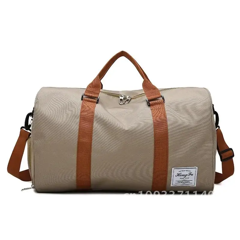 Travel Luggage Bag Solid Color Oxford Cloth Travel Waterproof Fitness Lightweight Short Totes Bag Sports Outdoor Distance Bag