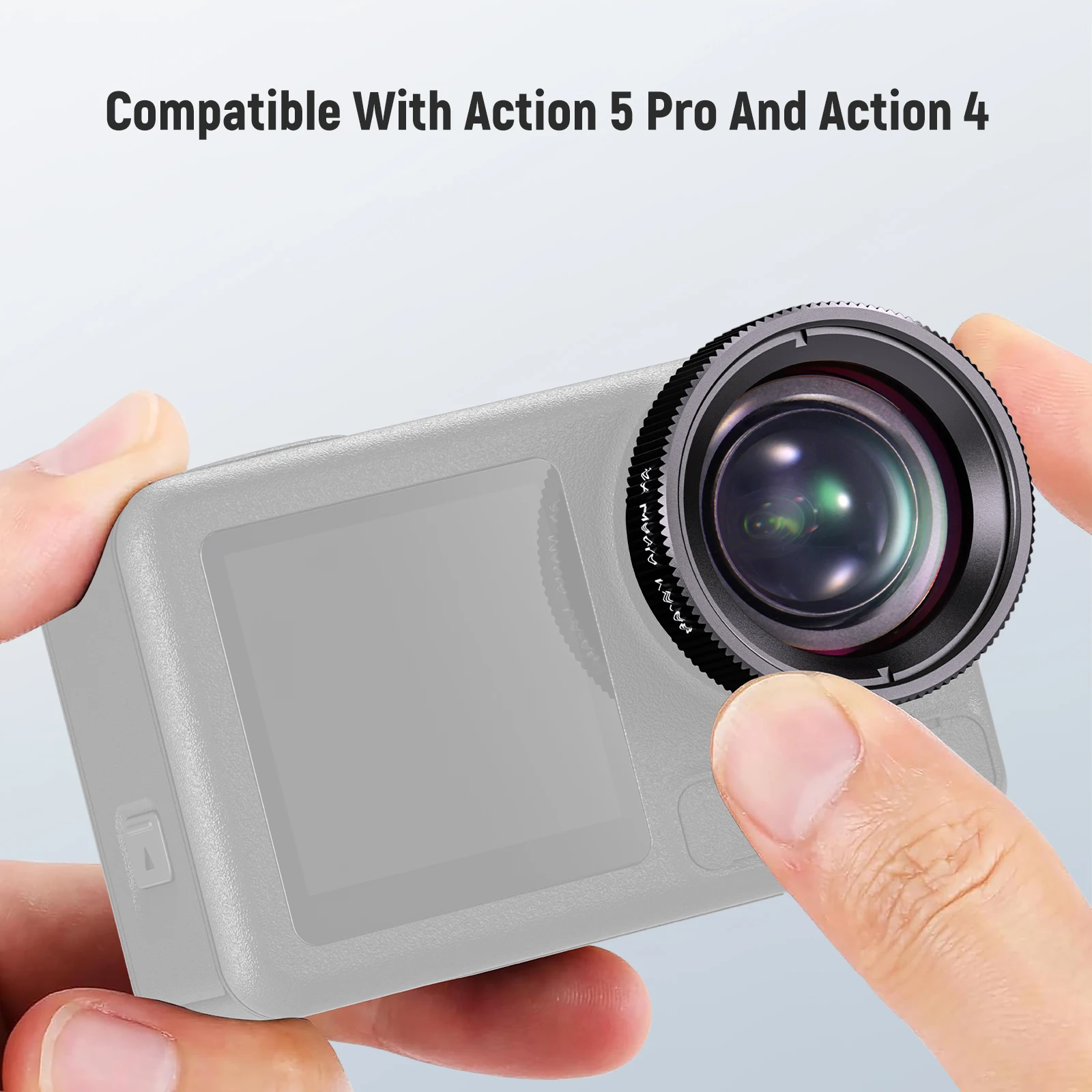 عدسة ماكرو جديدة متوافقة مع كاميرا DJI Osmo Action 5 Pro/4 Action، تكبير 2X، ملحقات التصوير الفوتوغرافي عن قرب