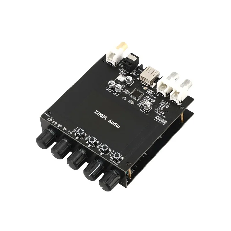 DC24V TPA3116 2.1 Channel 50W*2+100W Optical Coaxial USB Bluetooth 5.0 Multi-function Digital Subwoofer Audio Amplifier Board