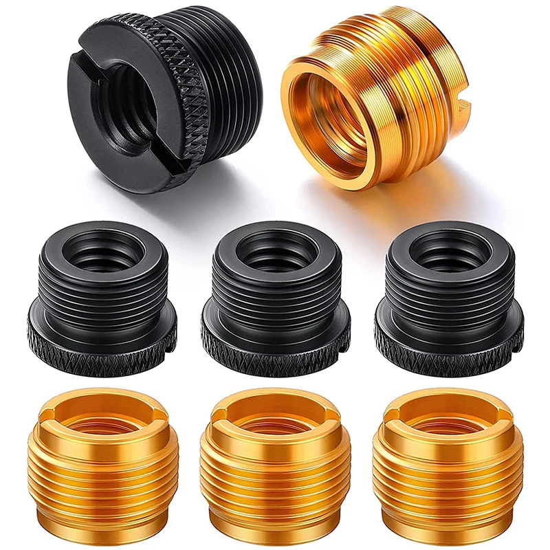 4 Uds micrófono tornillo tuerca Clip micrófono tornillos adaptador de rosca convertidor adaptador de tuerca de conversión