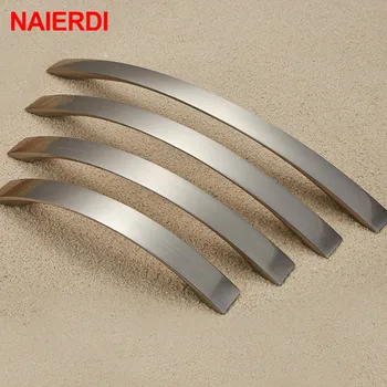 Modern Brushed Silver Cabinet Handles 1