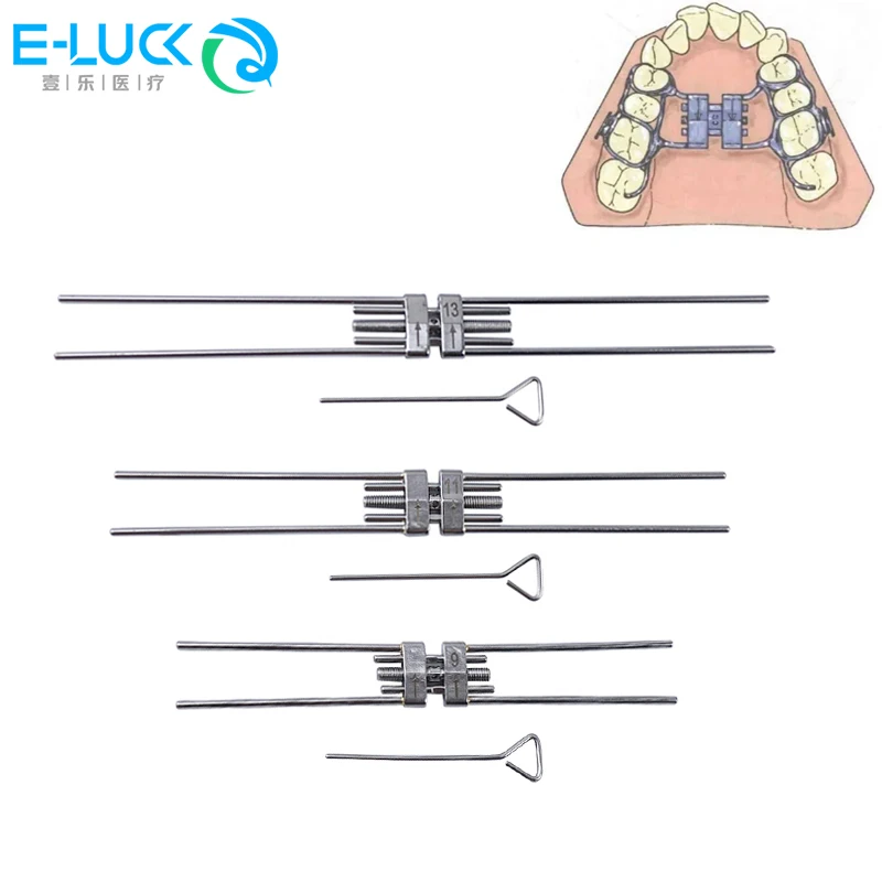 

5pcs Dental Orthodontic Expansion Screw Stainless Steel Rapid Palatal Expander Material Frame Dentist Ortho Instrument Tools