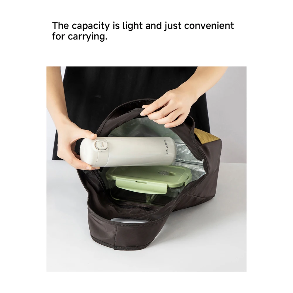 2025 New Lunch Bag Large Capacity Insulated Lunch Box Handbag Large Capacity Waterproof Office School Thermal Bento Bag