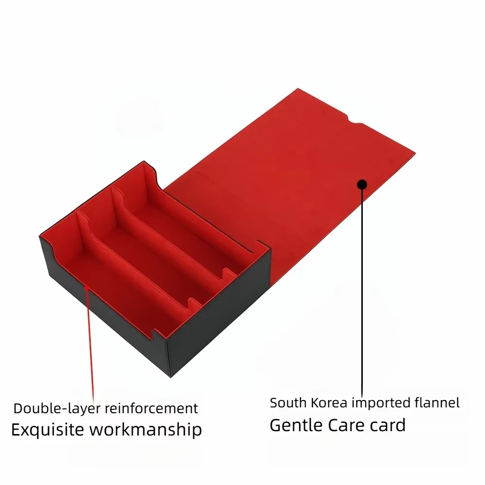Large High-quality Three Row Box 1800+mtg Three Lane Card Box Promotion Gift Game Card Brick Partition Board