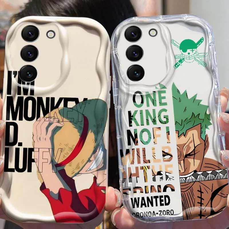 

Boy Zoro One Piece Luffy Art Phone Case For Samsung Galaxy S25 S24 S23 S22 S21 S20 A16 A55 A05 A07 Ultra Plus FE 5G Wave Oil