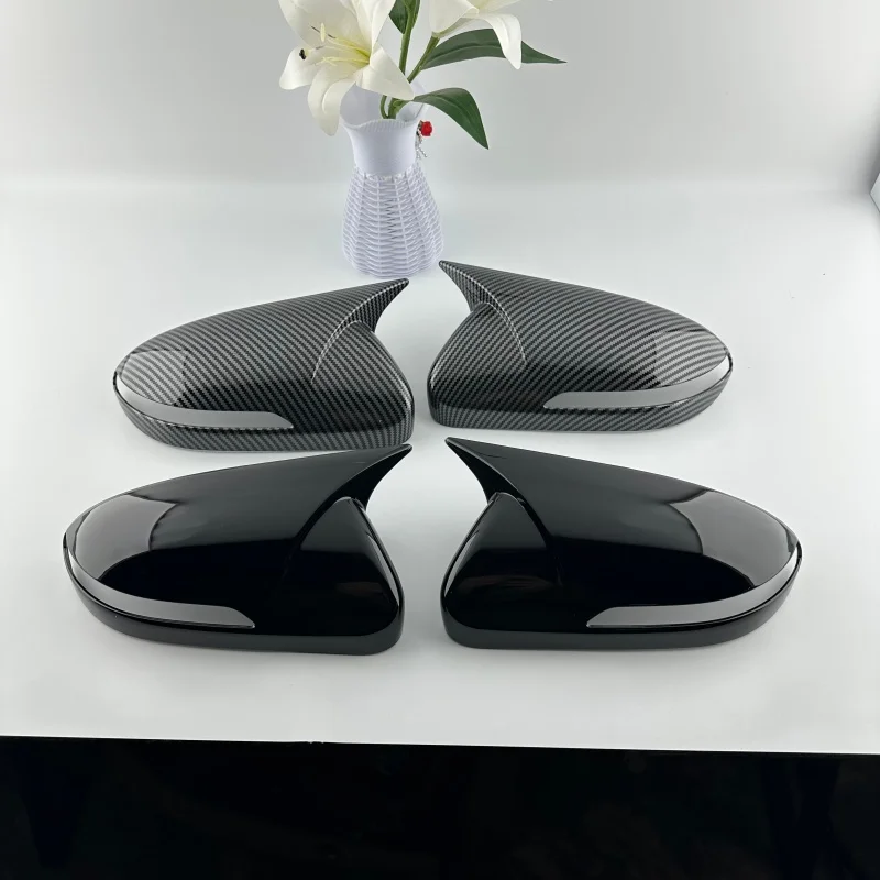 

2pcs Replacement ABS Carbon Fiber Rear View Mirror Covers Cap For Hyundai i20 MK2 GB IB 2014- 2020