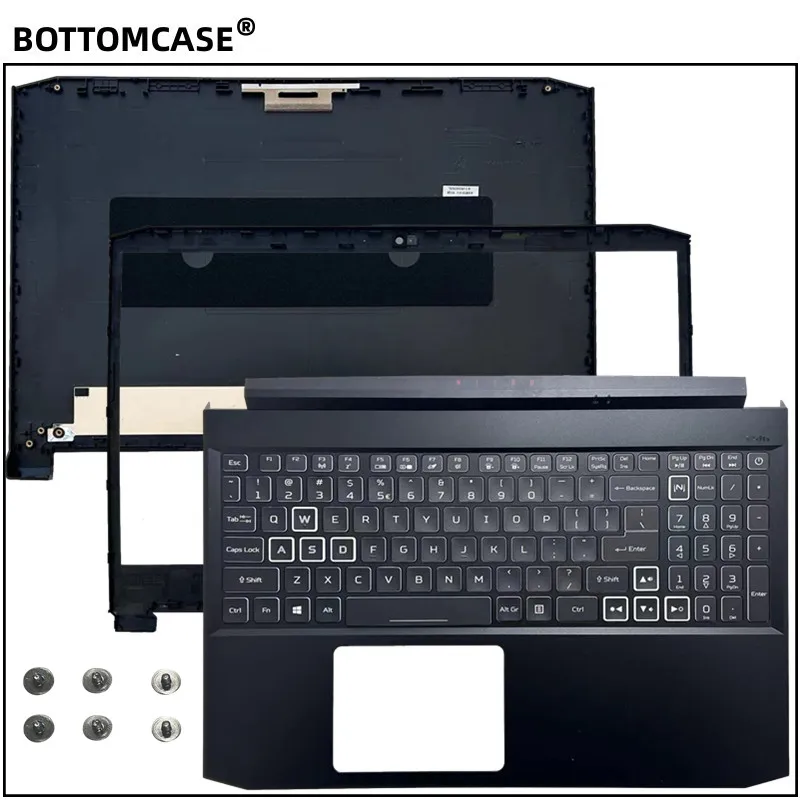 

New For BOTTOMCASE® Nitro 5 AN515-55 AN515-44 Laptop LCD Back Cover / Front Bezel cover /Palmrest with keyboard
