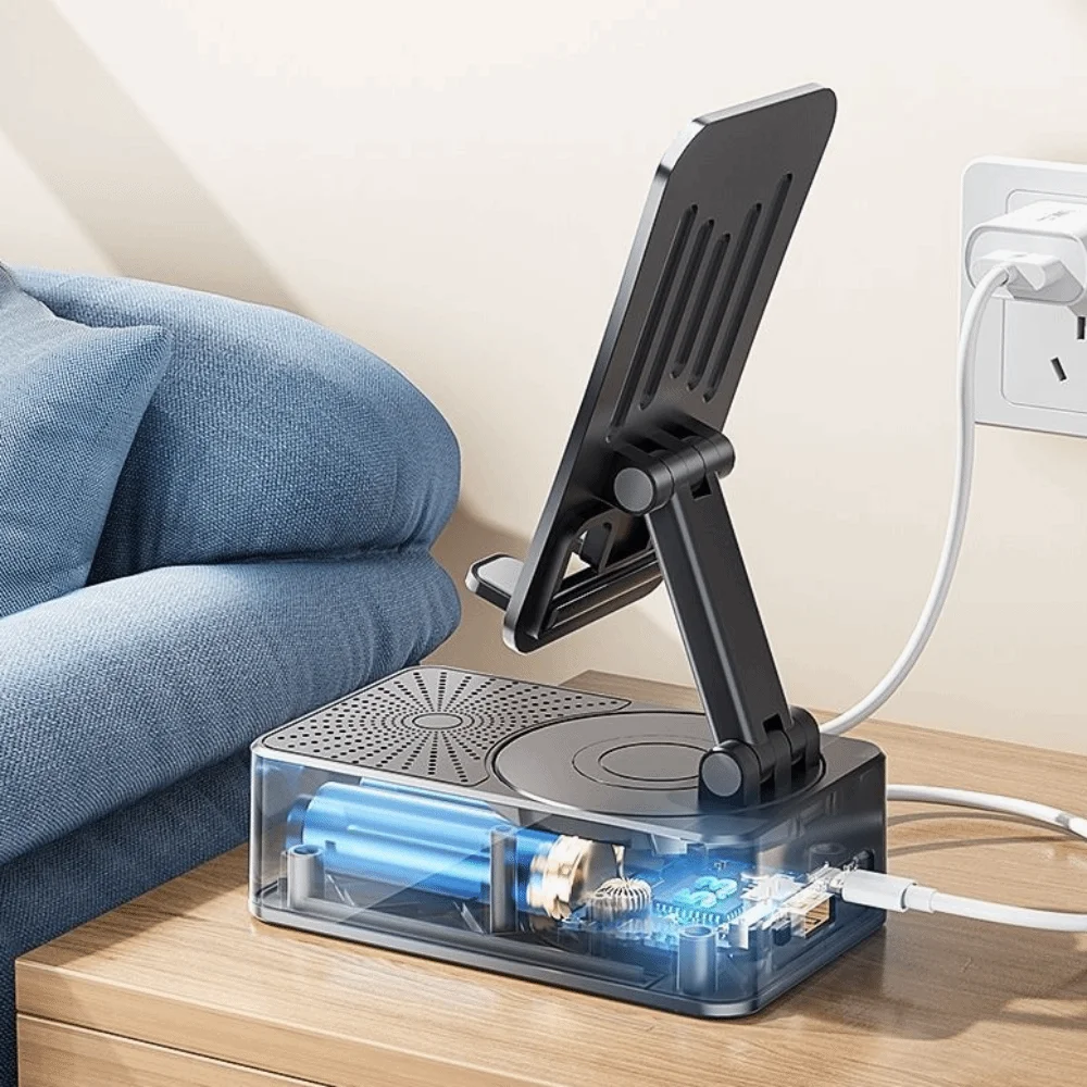 

Новая многофункциональная подставка для мобильного телефона, беспроводной черный держатель для телефона, противоскользящая основа, объемный звук, Bluetooth-плеер для домашнего использования