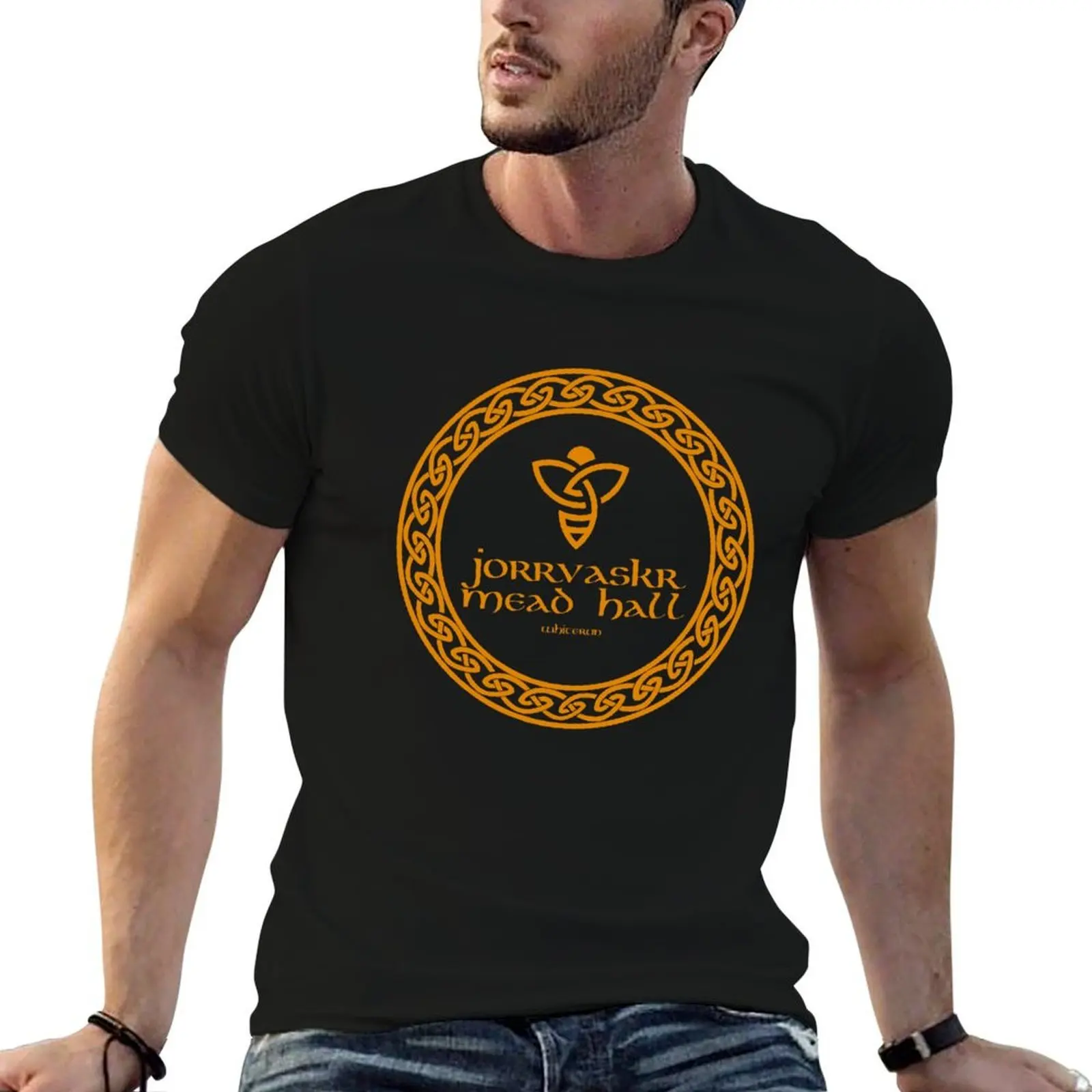 Jorrvaskr Mead Hall T-Shirt Plus Size Solid Color T-Shirt