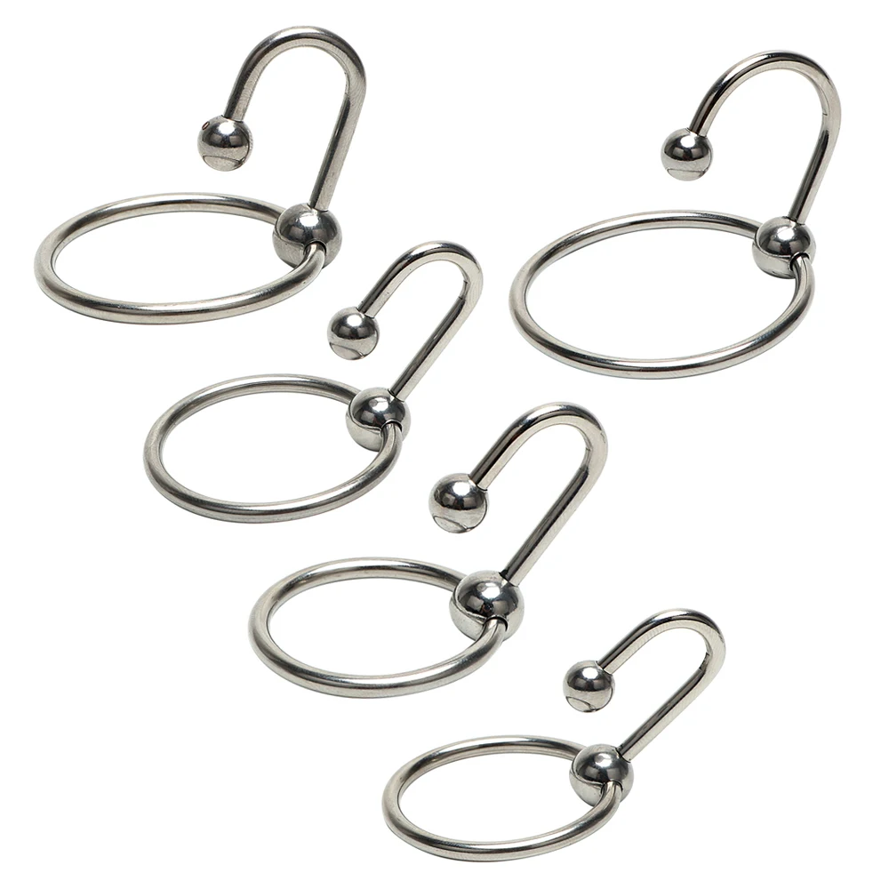 Stainless Penis Ring Urethral Dilator Cock Rings Erection Sex Toys Delaying Ejaculation for Man Lock Ejaculation Sex Ring