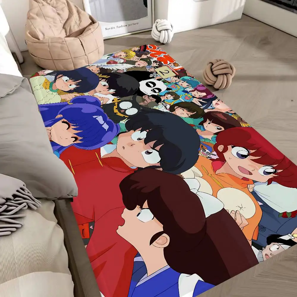 Cartoon Ranma 1 2 Anime Bathroom Mat Retro Multiple Choice Living Room Kitchen Rug Non-Slip Bedside Mats