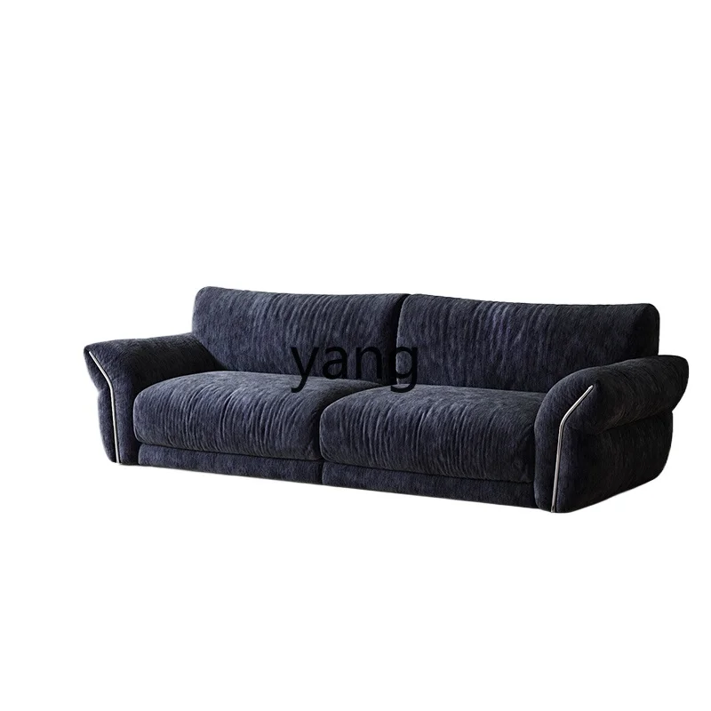 LH modern simple living room small apartment straight three-person retro sofa
