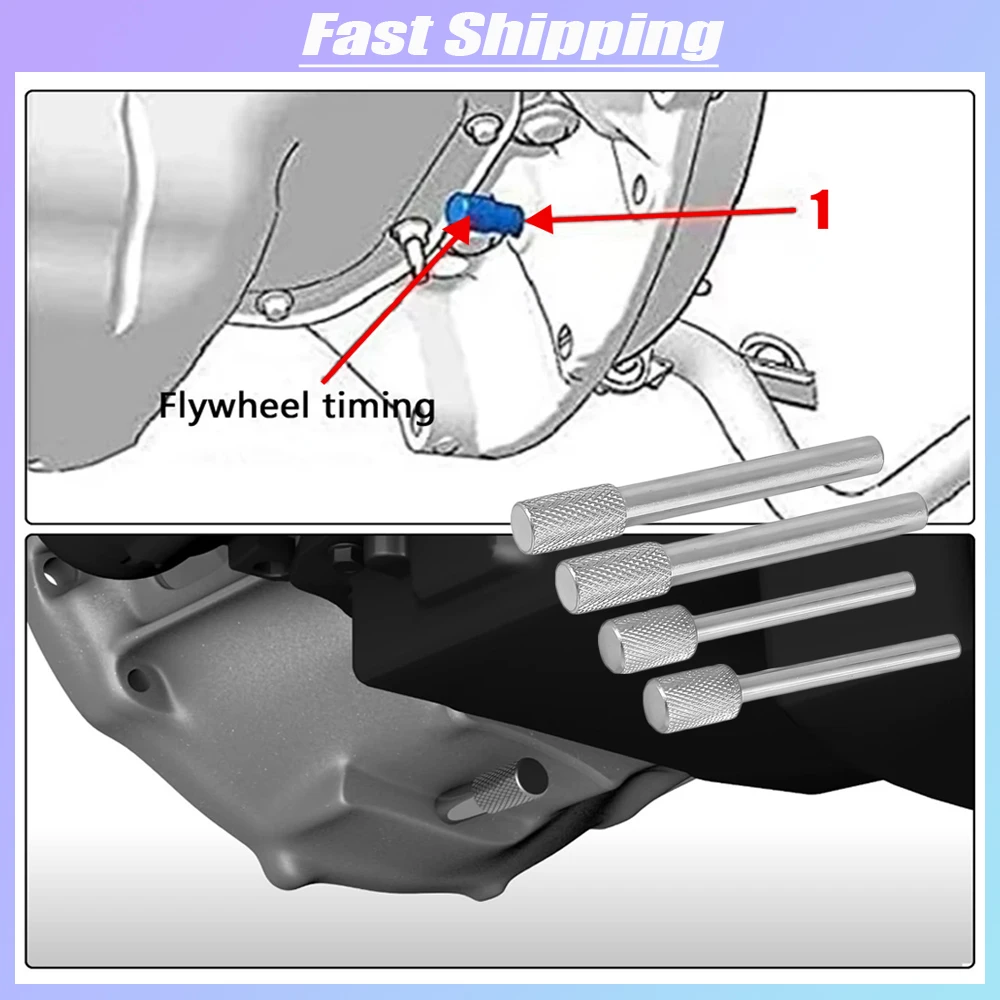 

4x автомобильные аксессуары, комплект фиксатора ГРМ двигателя автомобиля, ручной инструмент для блокировки ГРМ для Citroen Peugeot Ford Volvo Mazda Suzuki