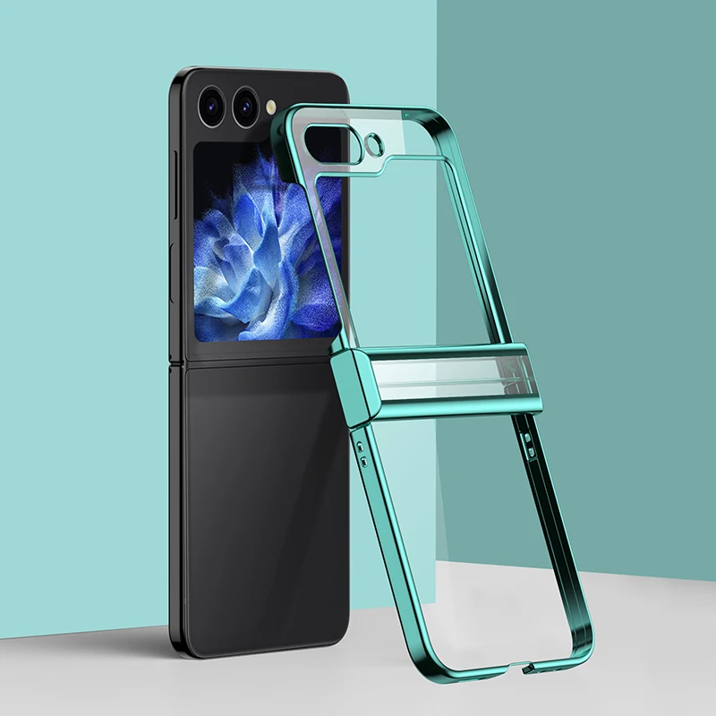 Personalized Light Slim Matte PC Hard Covers For Samsung Galaxy Z Flip 3 4 5 Fold 6 7 Case Cover Plating Transparent Shockproof - view 3