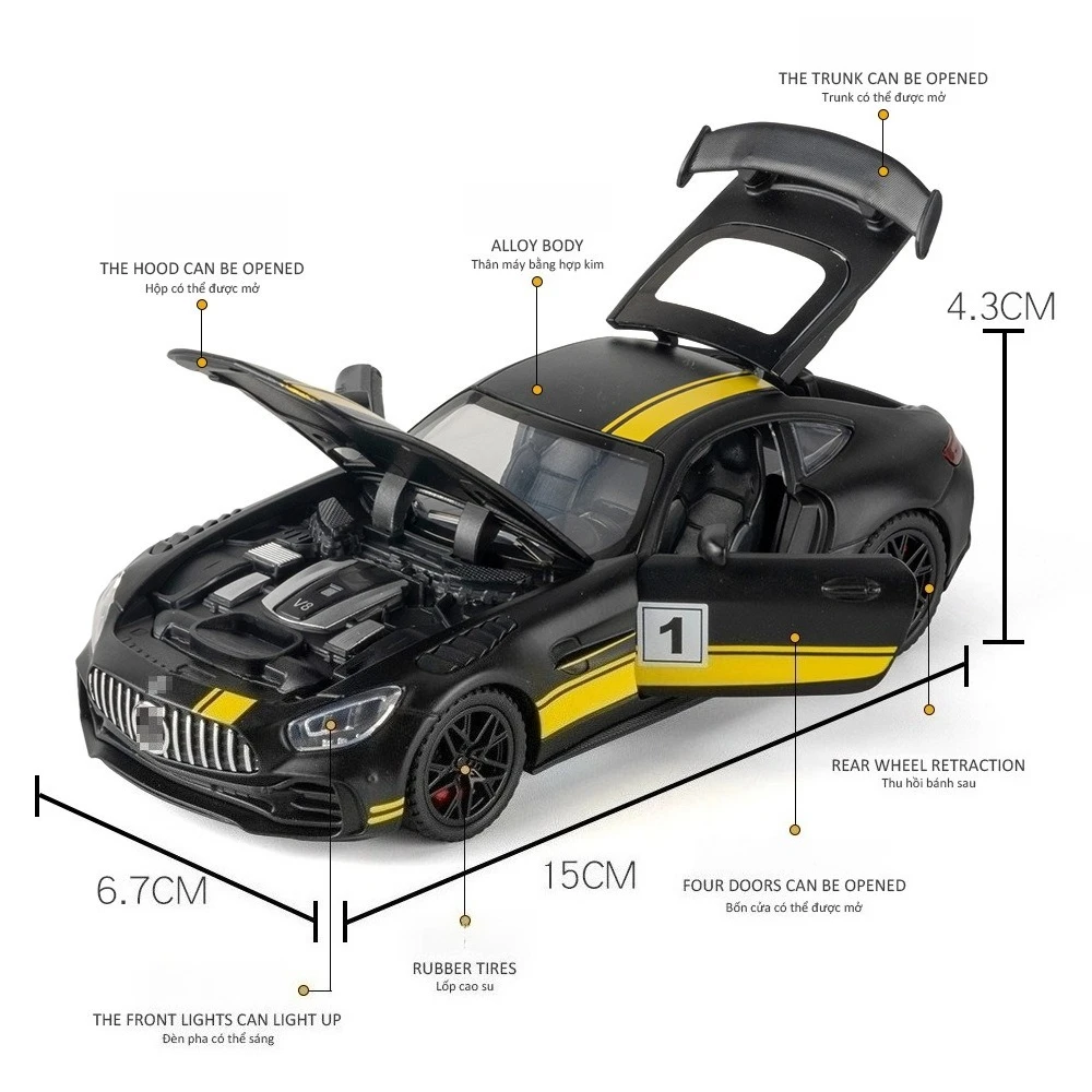 1:32 GT3 GTR نسخة المسار نسخة سيارة الشرطة سبيكة نموذج سيارة زخرفة لعبة أطفال #4