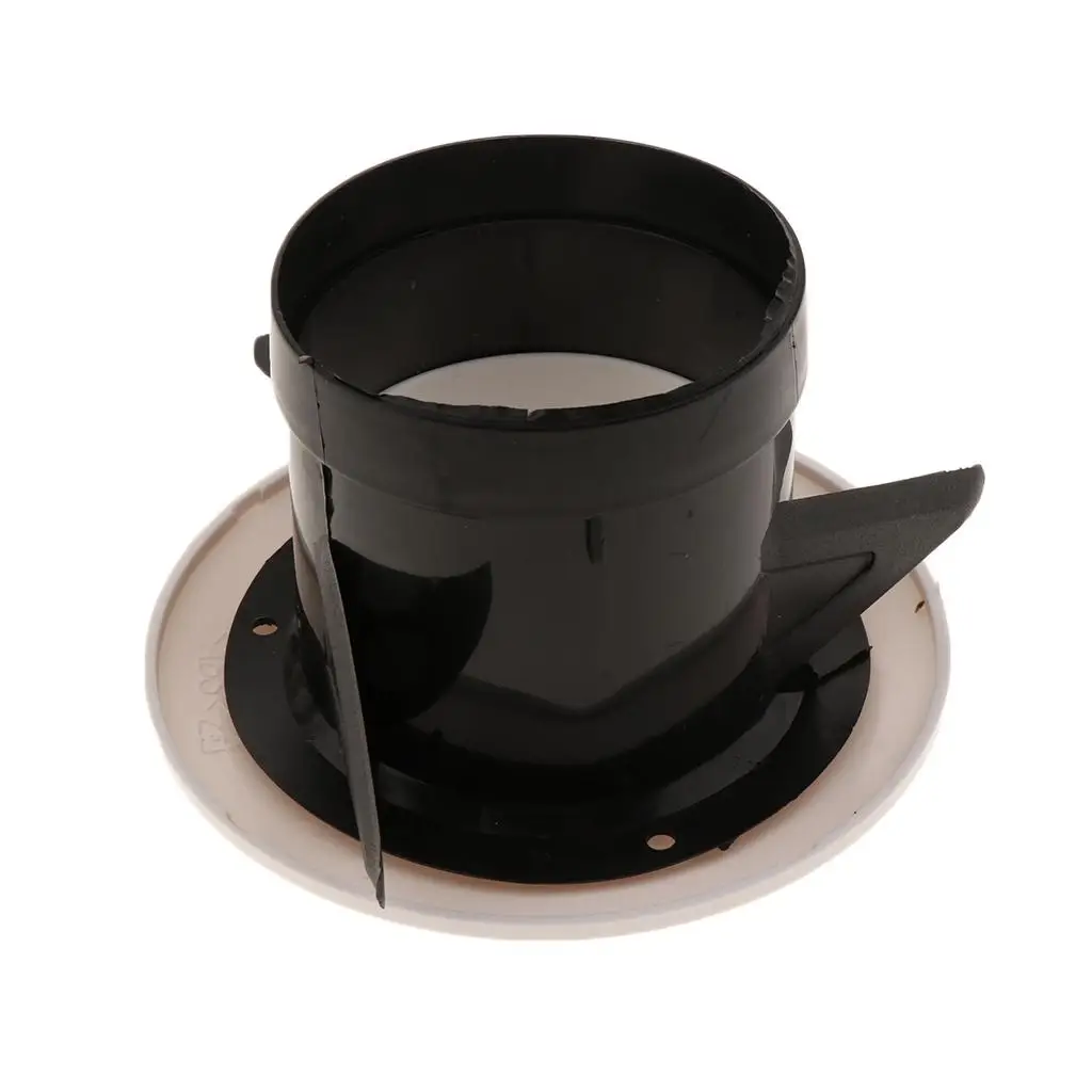 Motorhome ABS Soffit Vents White Plastic Air Vent Louver Grille Cover Round Wall Ceiling Vent for RV Indoor Exhaust