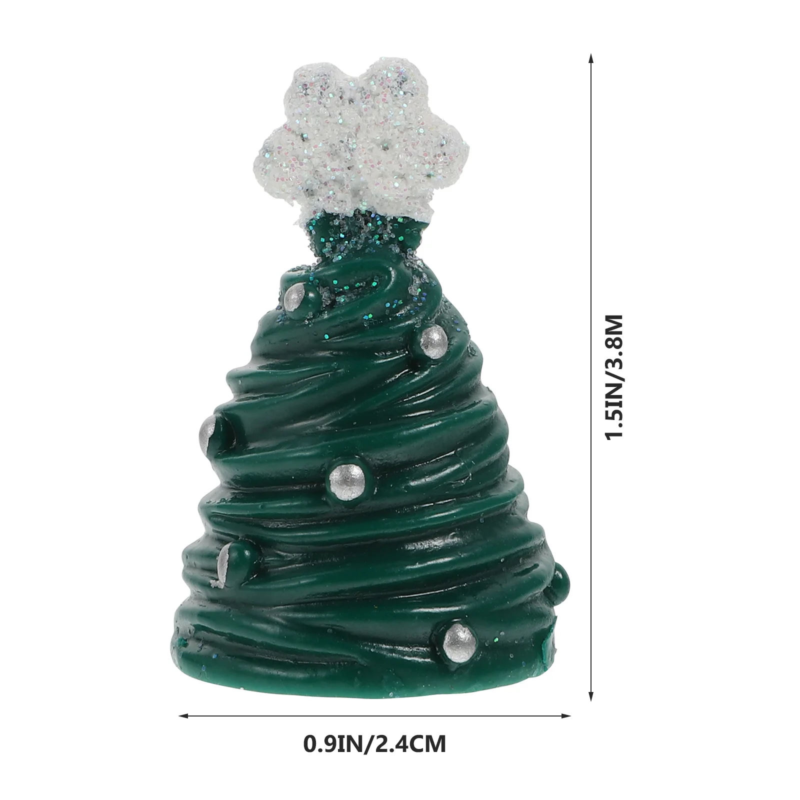 

6Pcs Christmas Resin Ornaments Assorted Color Xmas Tree Elk Resin Crafts Mini Snowman Deer Holiday Home Office Festive