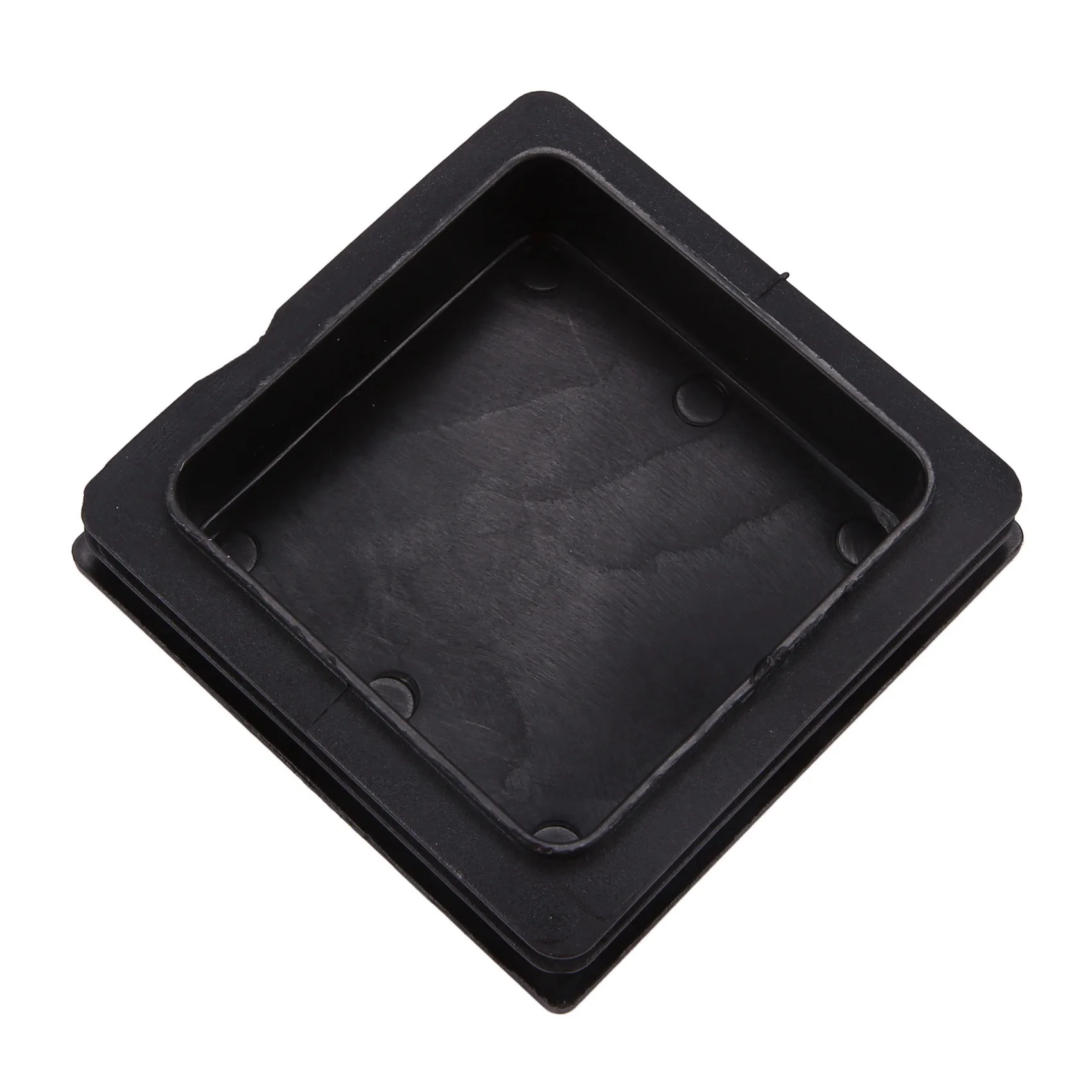 A84X-100Mm X 100Mm Plastic Ribbed Square End Caps Cover Tube Inserts 4 Pcs