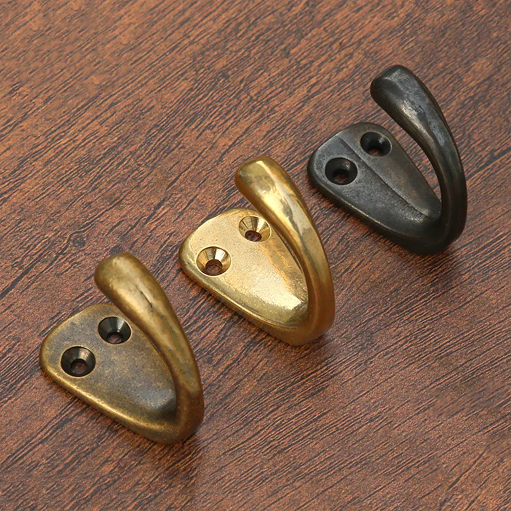 Solid Copper Wall Mounted Hanging Hook Multifunctional Heavy Duty Clothes Coat Towel Hat Umbrella Key Hanger Modern Design Clean