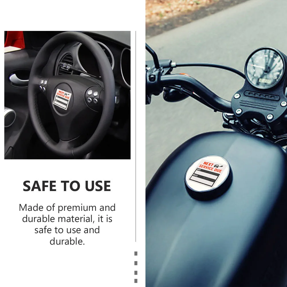 

2 Rolls Maintenance Reminder Labels Stickers Adhesive Car Service Due for Windshield Engine Oil Removable Auto Stickers