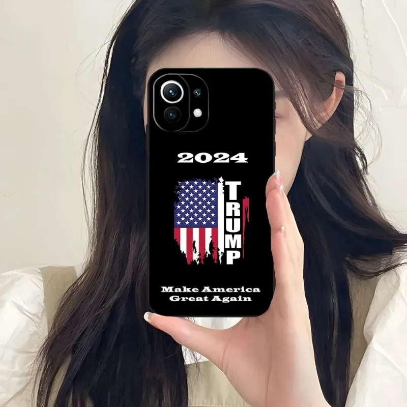 Donald Trump Sign Election 2024 Phone Case For Redmi Note 10 10S 11 9S 8T 11S 7 8 8A 9 9A 9C 9T 10 10X Black Silicone Cover image 4