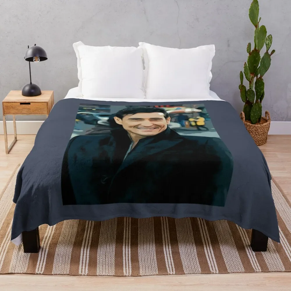 

Il Divo Singer Carlos Marin Throw Blanket Stylish Decor Blanket Gift for Friends Roommate