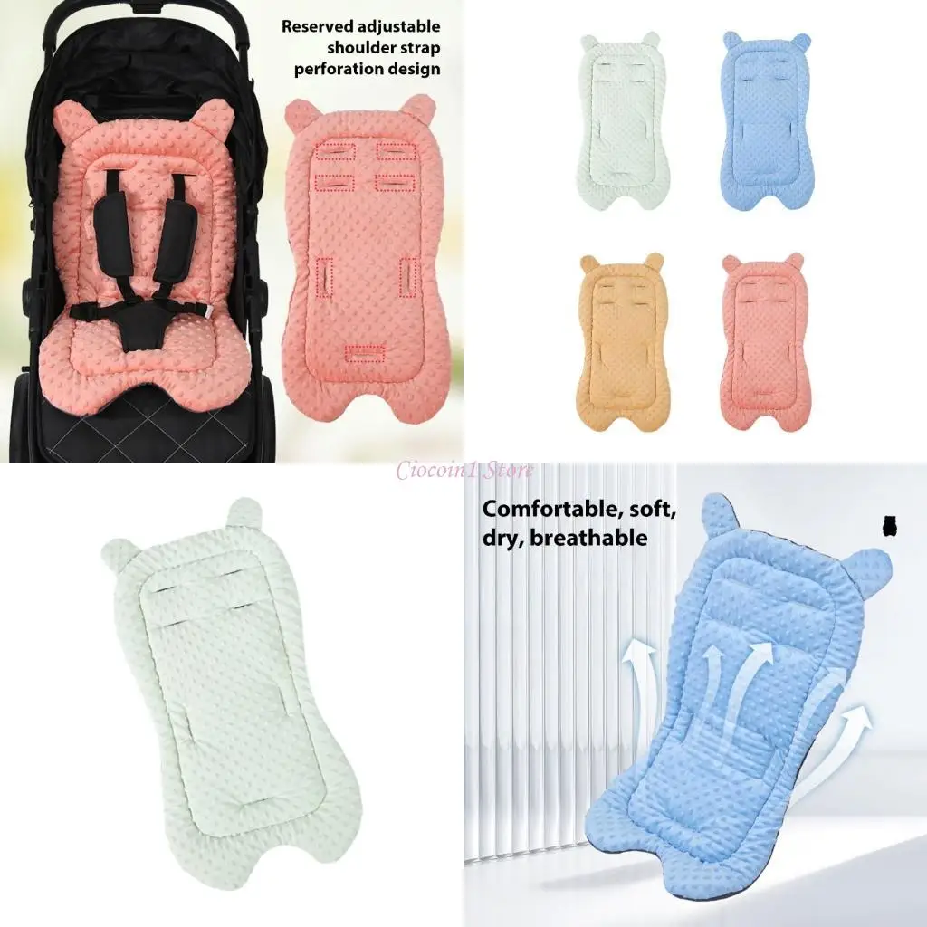 

Y1UB Infant Car Seats Cushions Soft Headrest Pad Newborns Head Neck Support Cushions Dotted Pattern Pad for Strollers & Prams