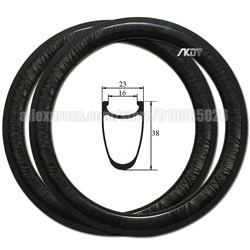 Carbon Fiber Rim BMX 20