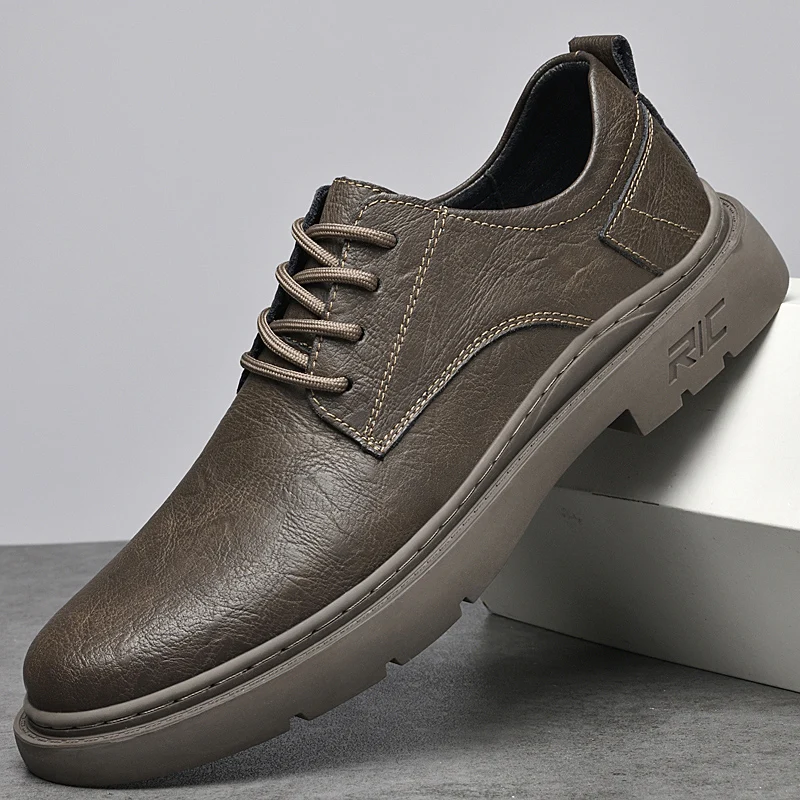 

Genuine Leather Men Shoes Business Formal Flats Luxury Brand Casual Shoes Man Classic Handmade Man Oxford Wedding Shoes for Men