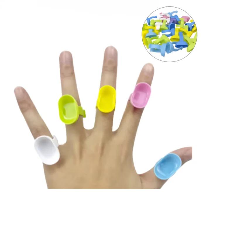 100pcs/pack Dental Mixing Pad Rings - Silicone Dappen Dish & Prophy Paste Bowl Holders for Dentistry Medicine Mixing Tools