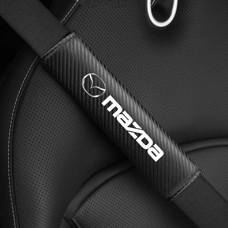 

Car Seat Belt Shoulder Cover Carbon Fiber Protective Pad For Mazda 2 3 6 CX5 CX30 CX8 CX3 CX9 BT50 MX5 CX7 CX9 RX7 MX3 RX9 MPS