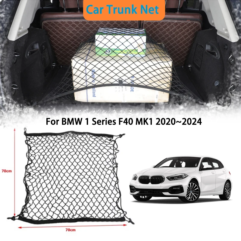 For BMW 1 Series F40 MK1 2020~2024 2021 2022 Car Trunk Net Storage bag Interior Luggage Cargo Organiser Accessories Auto Parts