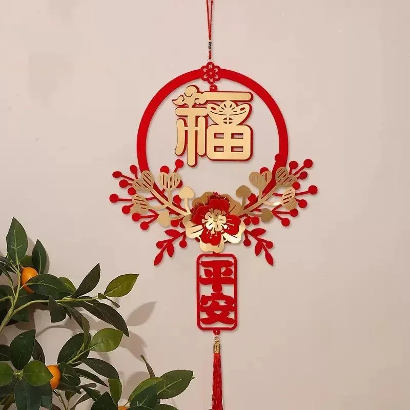 Chinese Style New Year Assels Ornaments Wall Mounted Pendants Traditional Spring Festival Supplies Home Decoration Housewarming