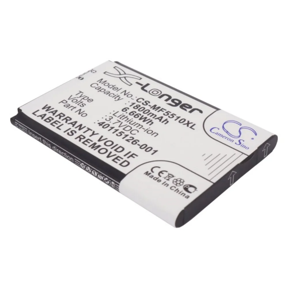 

Li-ion Hotspot Battery for Novatel Wireless, 3.7V 1800mAh, Compatible Models: MiFi 5510,MiFi 5510L,MiFi5510,MiFi5510L,MiFi 5580