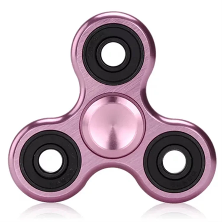 70mm Dreieck Finger Aluminium Legierung Metall Spinner Keine Box R188 Lager Drehen für 3-4 Minuten Kind Spielzeug Dekompression spielzeug Spinner
