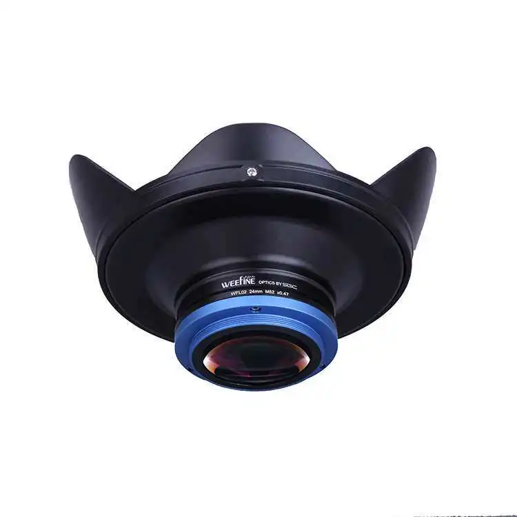 WEEFINE WFL02 External Wide Angle Lens for TG7 TG6 Waterproof Housing RX100 Underwater Photography Fish Eye Lens