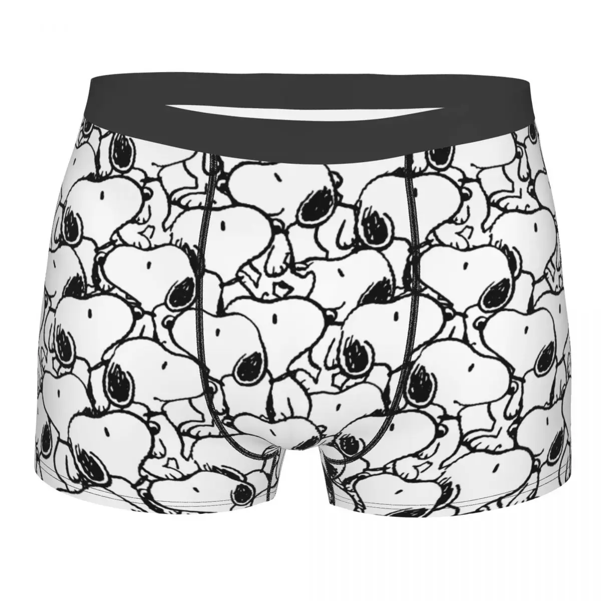

Мужские шорты-боксеры Snoopy, мягкое нижнее белье Homme, забавные длинные трусы больших размеров