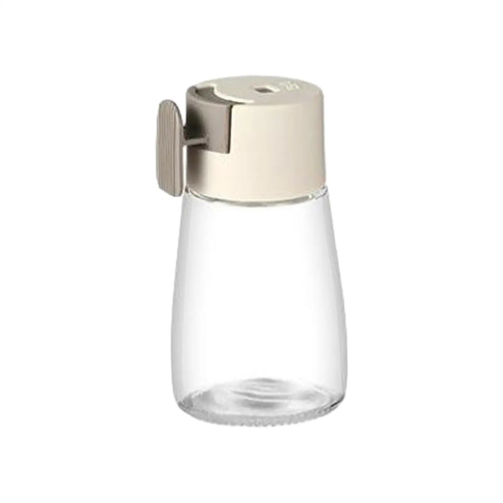 Press Type Seasoning Jars Glass Spice Dispenser Quantitative Salt Pepper Shaker for Outdoor BBQ