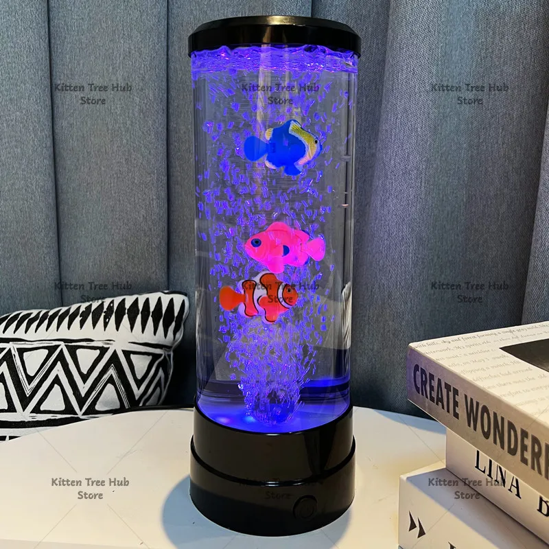 USB Jellyfish Lava Lamp, Soft Glow Atmosphere Night Light, Portable Decorative Lamp for Home Bedroom Decoration & Holiday Gift