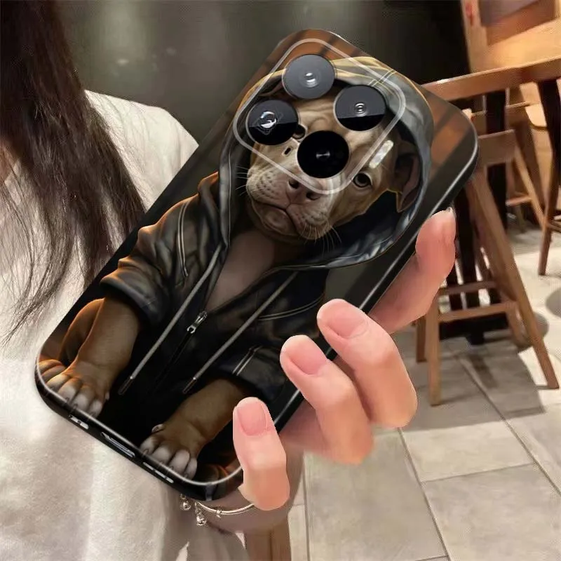 Funda Protectora Rígida para Teléfono con Diseño de Pitbull de Dibujos Animados para Honor Play 30 40 60 7T V30 90 200 300 80 70 60 SE Ultra GT Pro