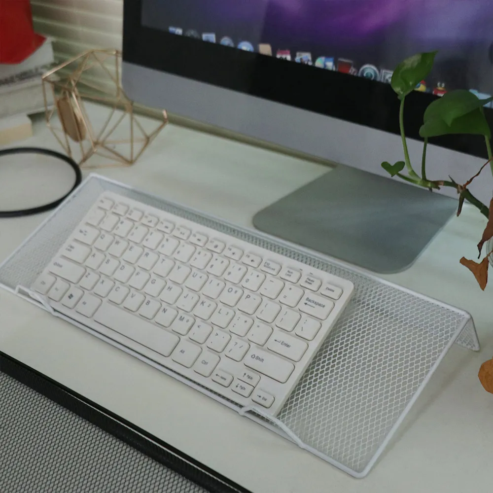 Neigbarer Computer-Tastaturständer Ergonomischer Schreibständer mit Neigungsfunktion Atmungsaktive Rutschfeste Tastatur-Auflage für Handgelenke – Detail 6