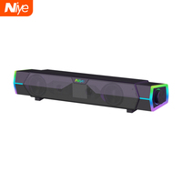 Bluetooth 5.3 Computer Speaker Soundbar for Laptop, Wired Surround Sound Stereo with Subwoofer