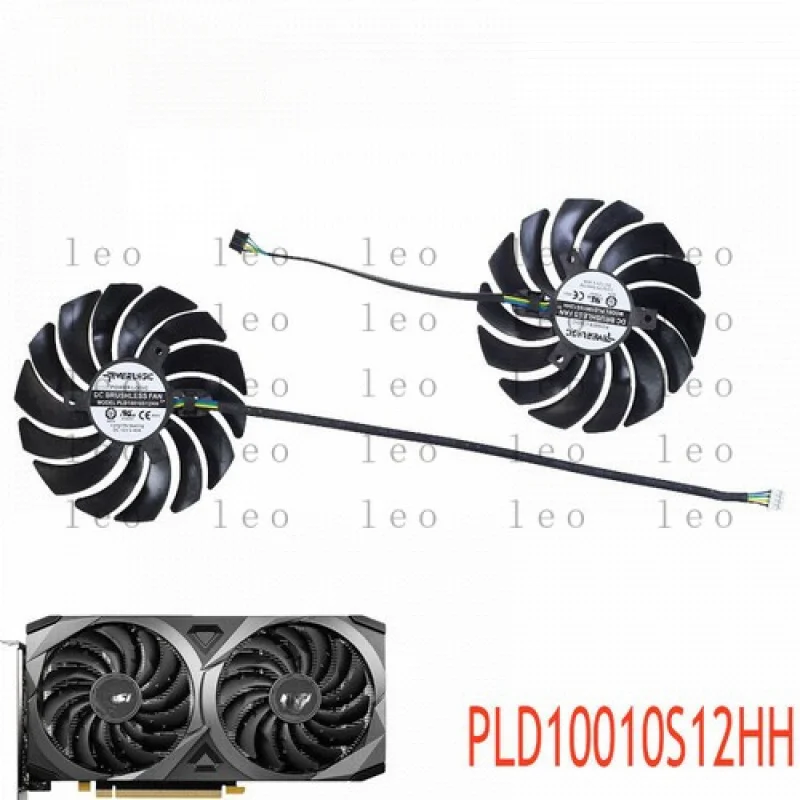 PP  PLD10010S12HH Video card fan for MSI Gaming RTX 3050 3060 3060 Ti 3070 Ventus 2X