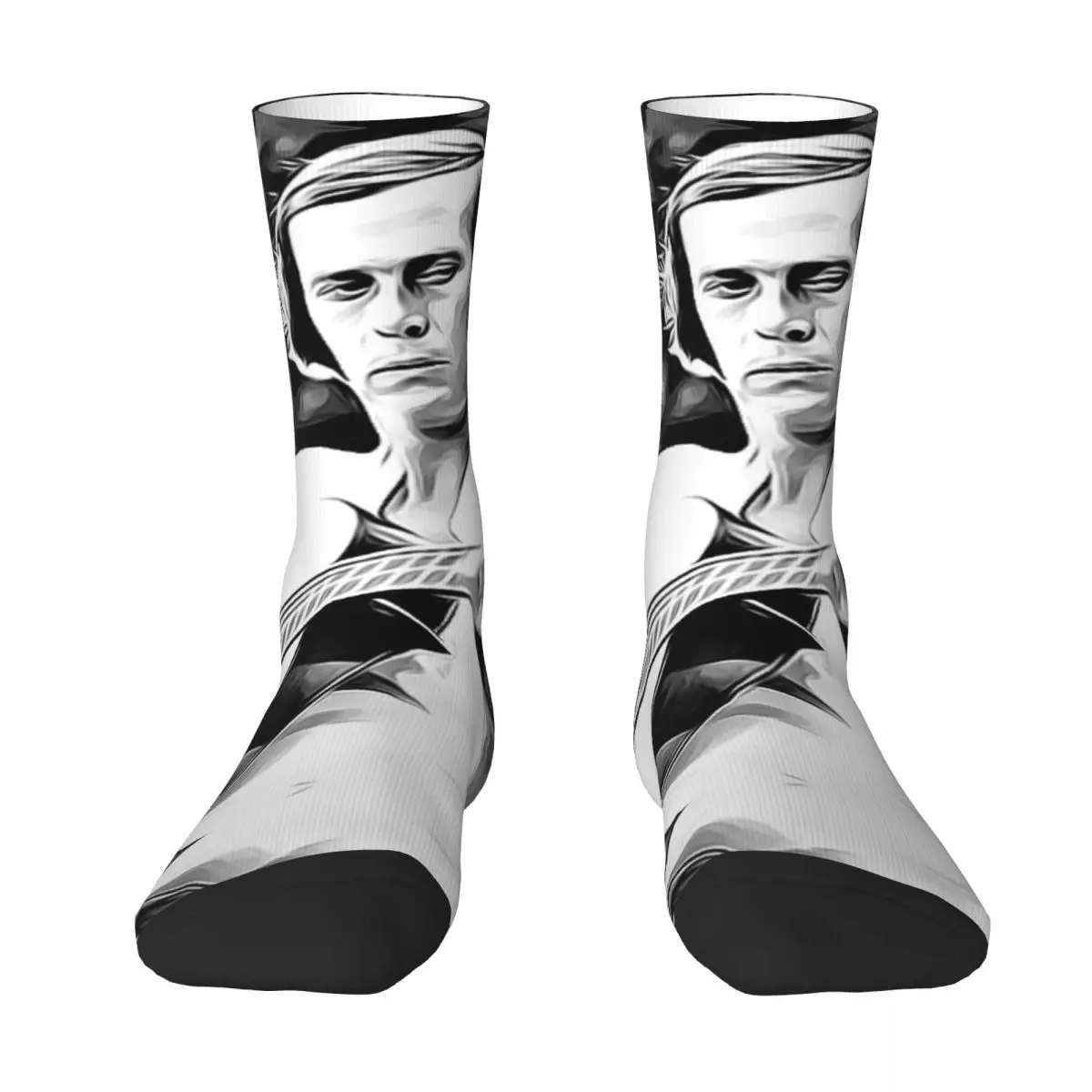 Paco De Lucía The King Of Flamenco Case Color contrast socks Field pack Compression Socks Humor Graphic Vintage R228 Stocking