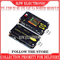 XY-UDP 15W Digital USB DC-DC Converter CC CV 0.6-30V 5V 9V 12V 24V 2A Power Module Desktop Adjustable Regulated power supply