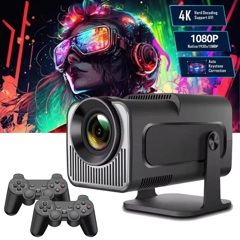 

HY320 Gaming Projector: HD 1080P, Low Latency | Dual System Home Theater & Portable Game Projector