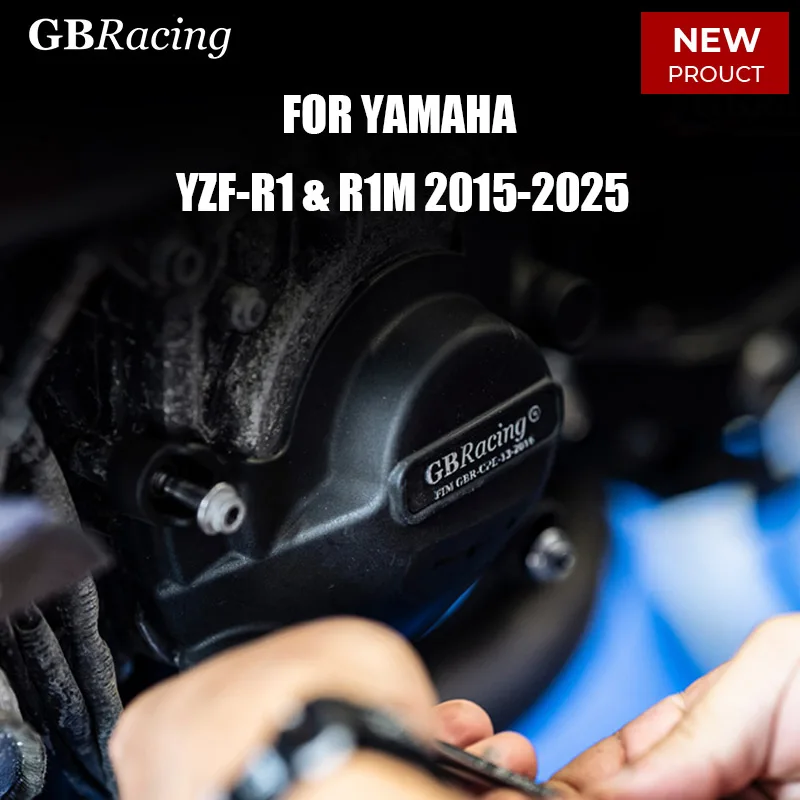

GBRcing для Yamaha YZF-R1, комплект крышек двигателя 2015-2025, крышка сцепления с импульсом, защита цепи генератора, комплект бобины